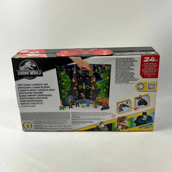 Imaginext Jurassic World Advent Calendar 2022 Dinosaur Playset New Sealed 24 Pcs - Picture 2 of 7